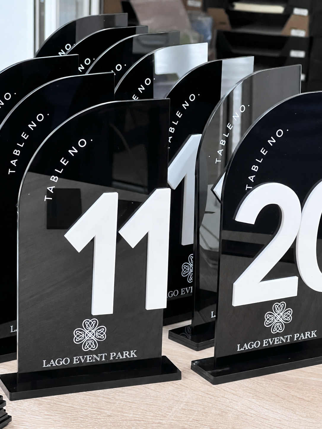 Numere mese plexiglas personalizate - imagine 2